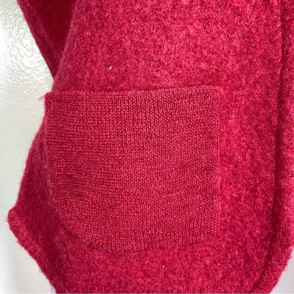 Woolrich 100% wool red zip up sweater vest - Picture 3 of 7